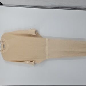 All Saints Ivory Ribbed Knitwear Dress Size M